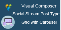 Visual Composer - Grade e carrossel de tipo de postagem de fluxo social